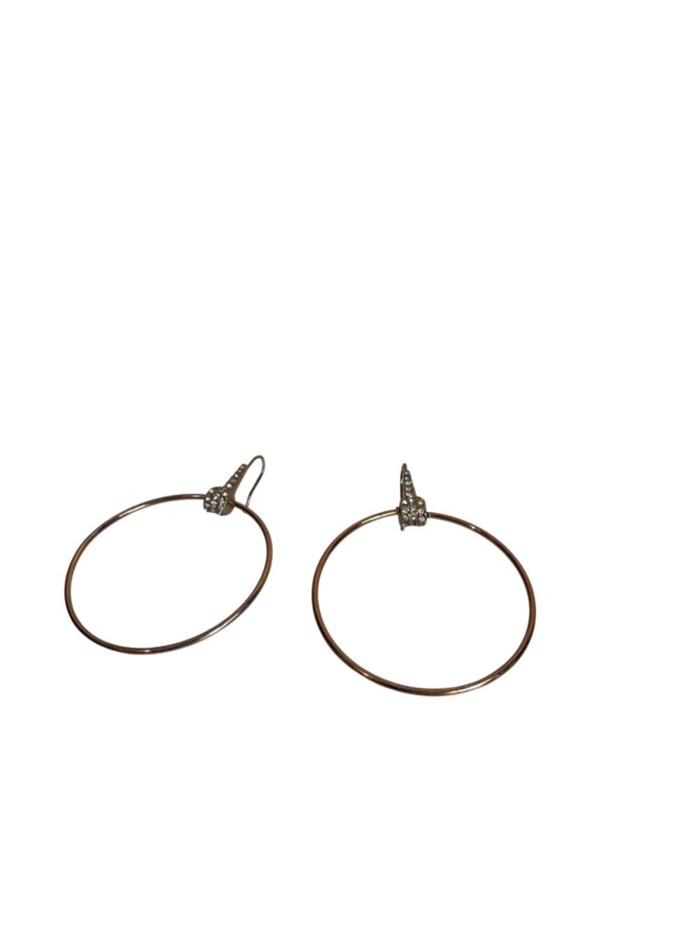 Rhinestone Hoop Earrings Lightweight & Elegant Jewelry For Women & Teens Glam